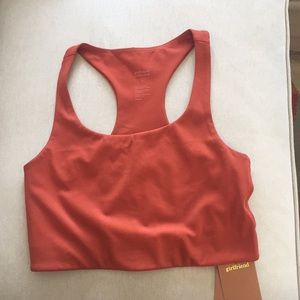 Girlfriend Collective Paloma Bra Red Ochre